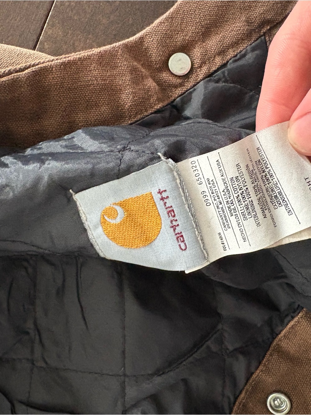 Carhartt hood brown Canvas Bucket Hat - Picture 3 of 3